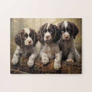 English springer spaniel puppies jigsaw puzzle