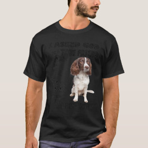 English Springer Spaniel Quote Mum Dad Print, Hunt T-Shirt