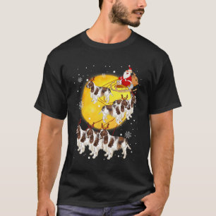 English Springer Spaniel Reindeer Christmas Dog Lo T-Shirt