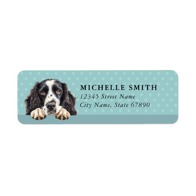 English Springer Spaniel Return Address Labels (Front)
