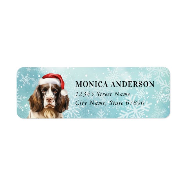 English Springer Spaniel Return Address Labels (Front)