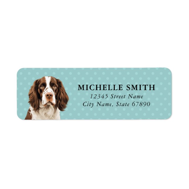 English Springer Spaniel Return Address Labels (Front)