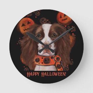 English Springer Spaniel      Round Clock