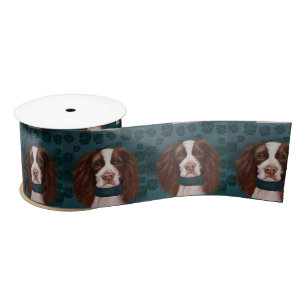 English Springer Spaniel Satin Ribbon