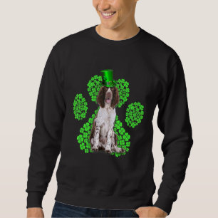 English Springer Spaniel Shamrock C St Patrick S D Sweatshirt