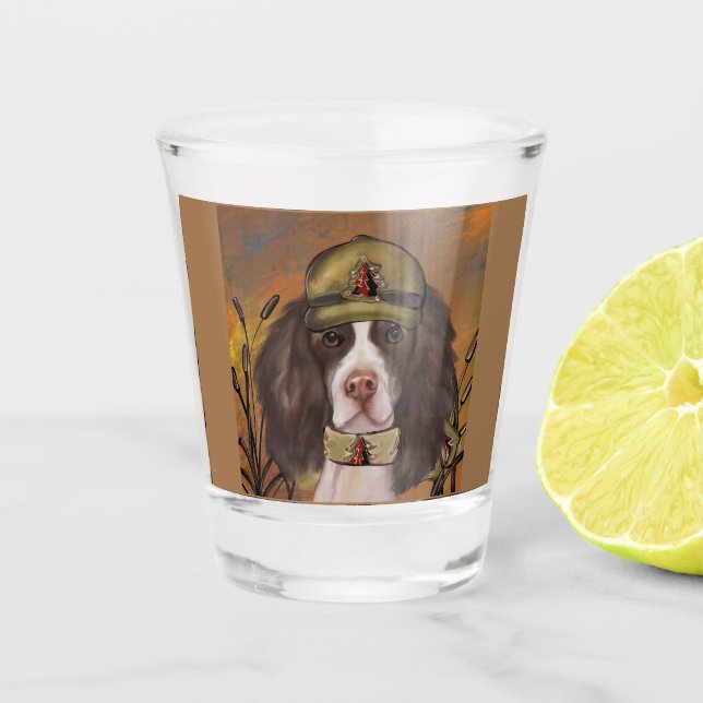 English Springer Spaniel  Shot Glass (Front)