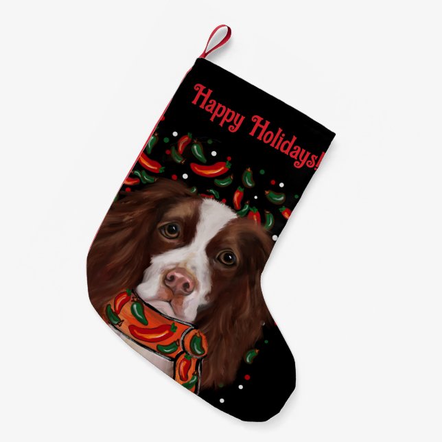 English Springer Spaniel     Small Christmas Stocking (Front (Hanging))