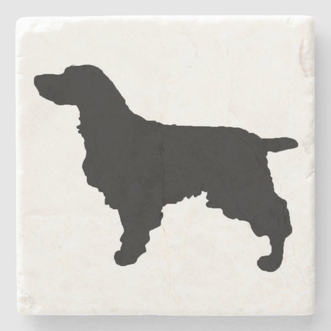 English Springer Spaniel Stone Coaster (Front)