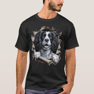 English Springer Spaniel Tearing Out Ripping T-Shirt