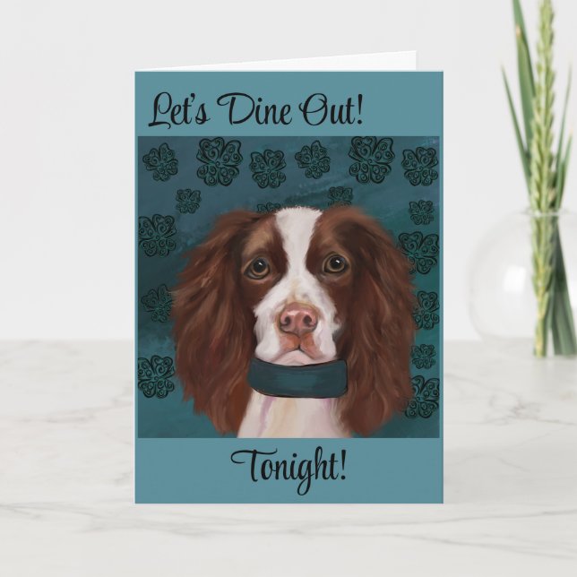English Springer Spaniel    Thank You Card (Front)