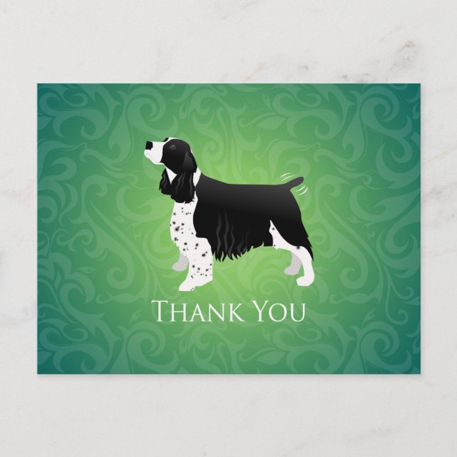 English Springer Spaniel Thank You Postcard (Front)