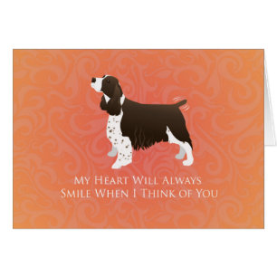 English Springer Spaniel Thinking of You Card