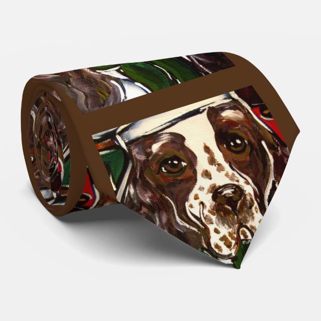 English Springer Spaniel Tie (Rolled)