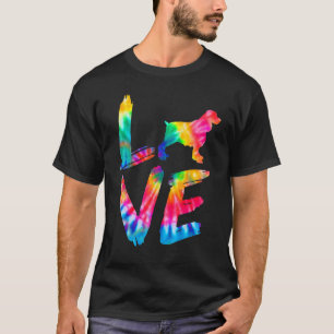 English Springer Spaniel Tie Dye Love Dog Mum Dad T-Shirt