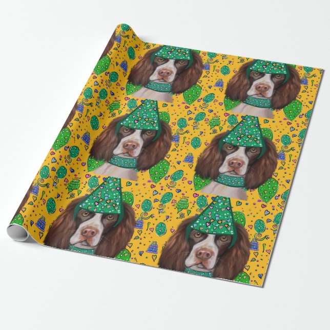 English Springer Spaniel  Wrapping Paper (Unrolled)