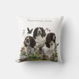 English Springer Spaniels ,Art Cushion