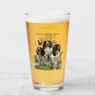 English Springer Spaniels ,Art Glass