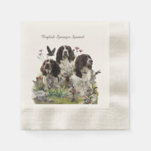 English Springer Spaniels ,Art Napkin