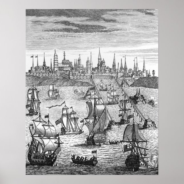 English Squadron Carrying Troops Poster (Front)