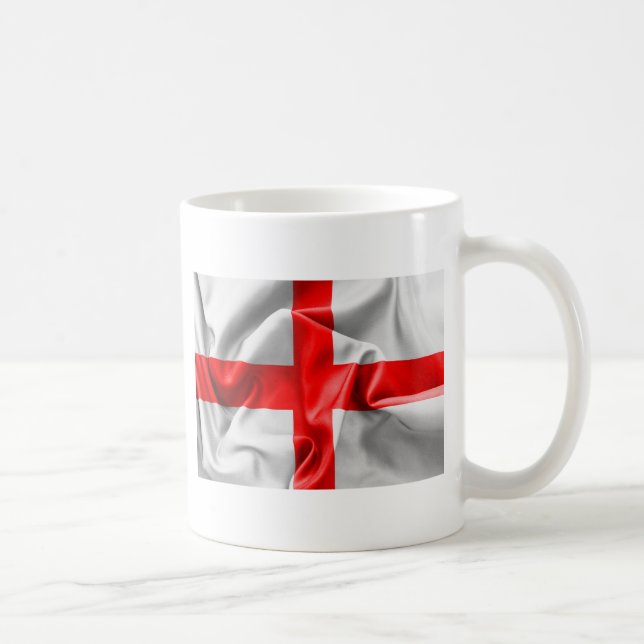 English St Georges Cross Flag Coffee Mug (Right)