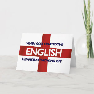 English St George's Day God Created Card