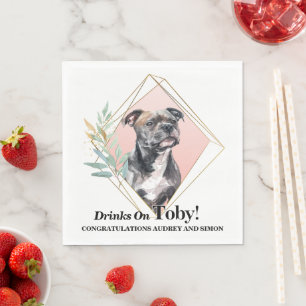 English Staffordshire Bull Terrier Napkin