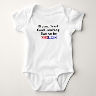 english strong baby bodysuit