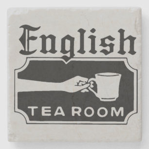 English Tea Room Stone Coaster