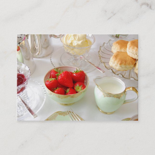 English Tea Rooms Customisable Business card (Front)