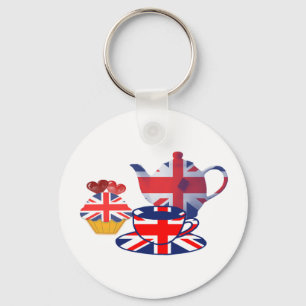 English Tea-time gifts Key Ring