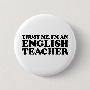 English Teacher 6 Cm Round Badge