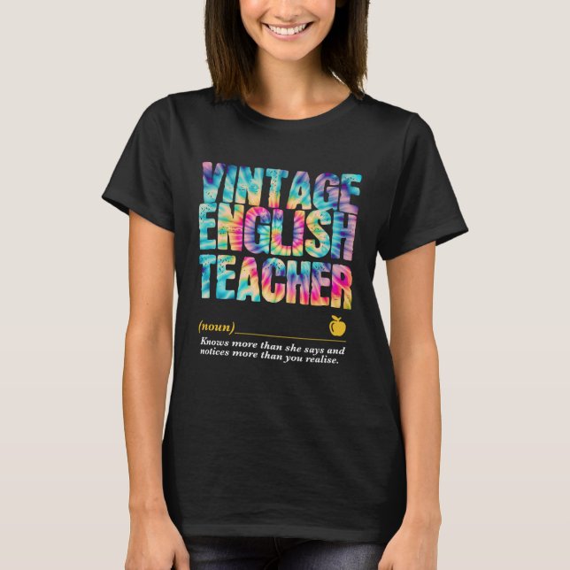 English Teacher Appreciation Week Back to School T-Shirt (Front)