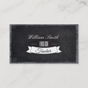 English Teacher Business Card