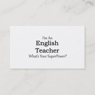English Teacher Business Card