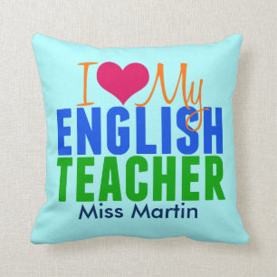 English Teacher Custom Cushion