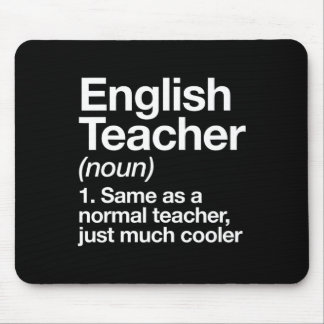 English Teacher Definition Fun Back To School Firs Mouse Mat