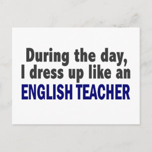 English Teacher During The Day Postcard