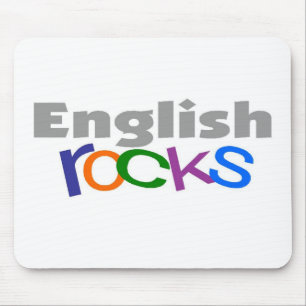 English Teacher "English Rocks" Gifts Mouse Mat