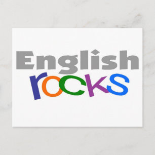 English Teacher "English Rocks" Gifts Postcard
