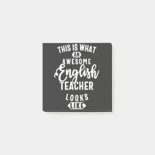 English teacher, Funny english teacher Post-it Notes