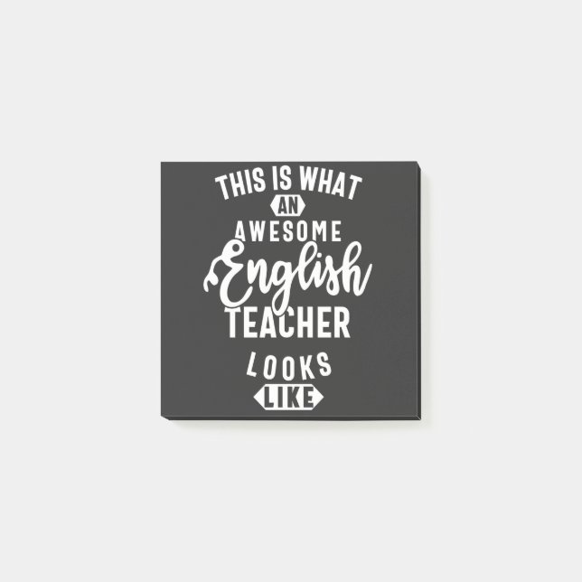 English teacher, Funny english teacher Post-it Notes (Front)