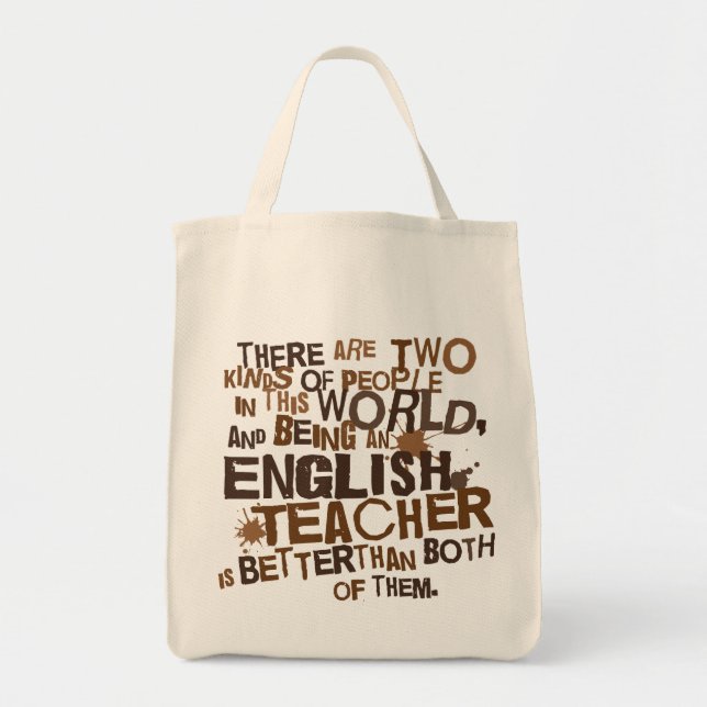 English Teacher Gift Tote Bag (Front)