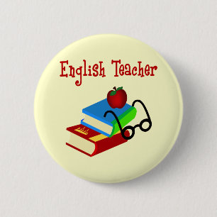 English Teacher Gifts 6 Cm Round Badge