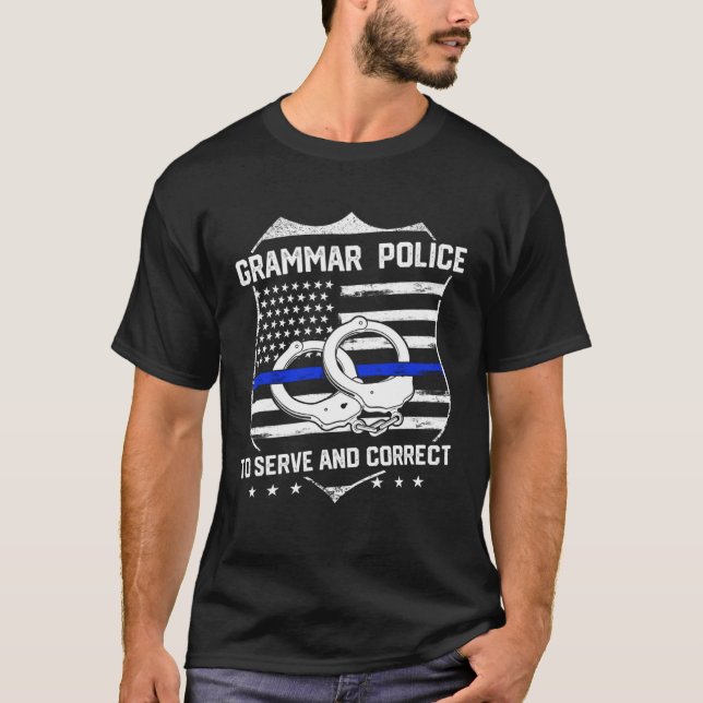 English Teacher Grammar Police T-Shirt (Front)