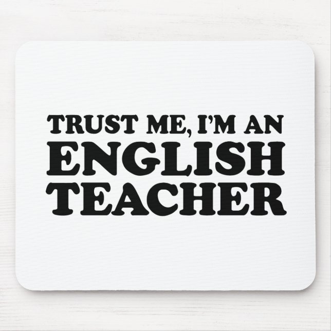 English Teacher Mouse Mat (Front)