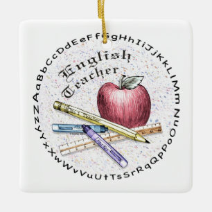 English Teacher Ornament