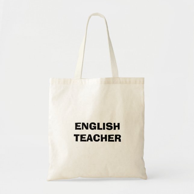 English Teacher Profession Tote Bag (Front)