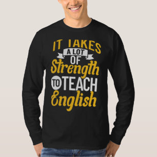 English Teacher Quotes English Grammar Chequered T T-Shirt