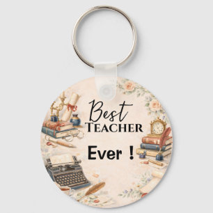 English Teacher Thank You Gift End of School Year Key Ring