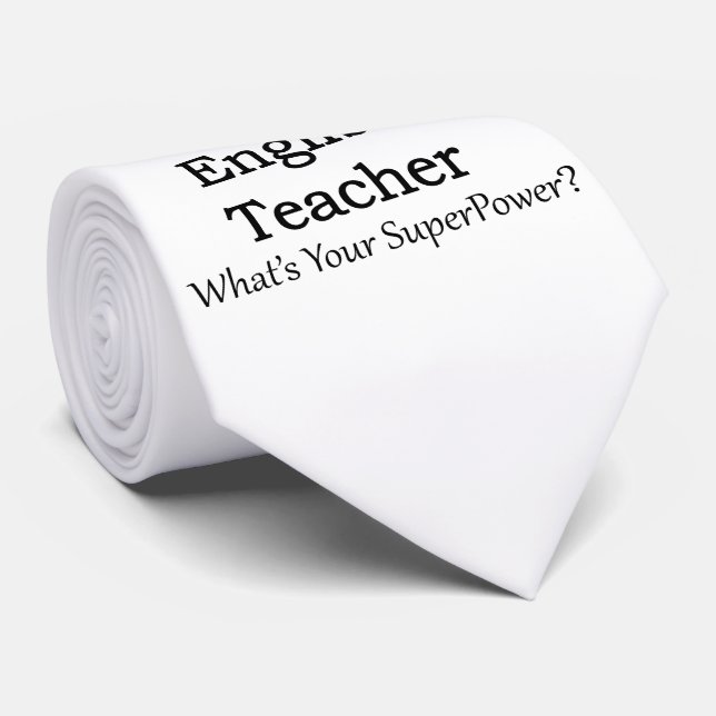 English Teacher Tie (Rolled)